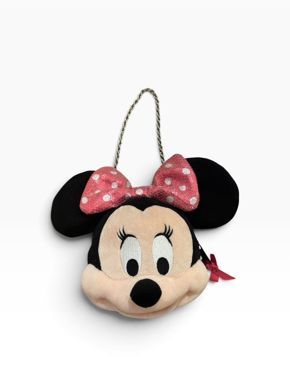 Disney Minnie Mouse Coin Purse with Silver-tone Strap